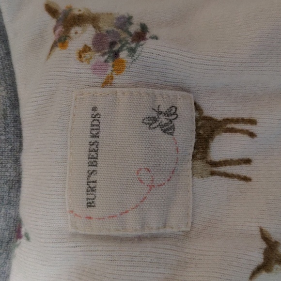 Burt's Bees toddler pajamas deer pattern - Picture 2 of 2